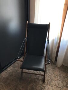 zwarte stoel